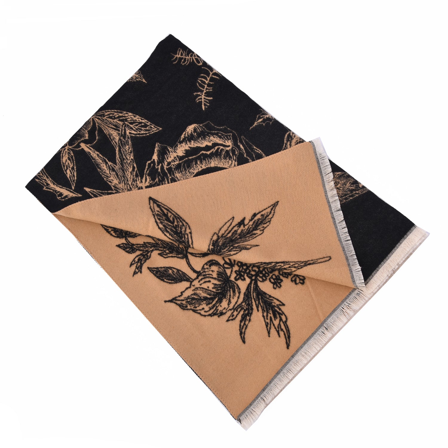 Women's Oversized Reversible Print Scarf