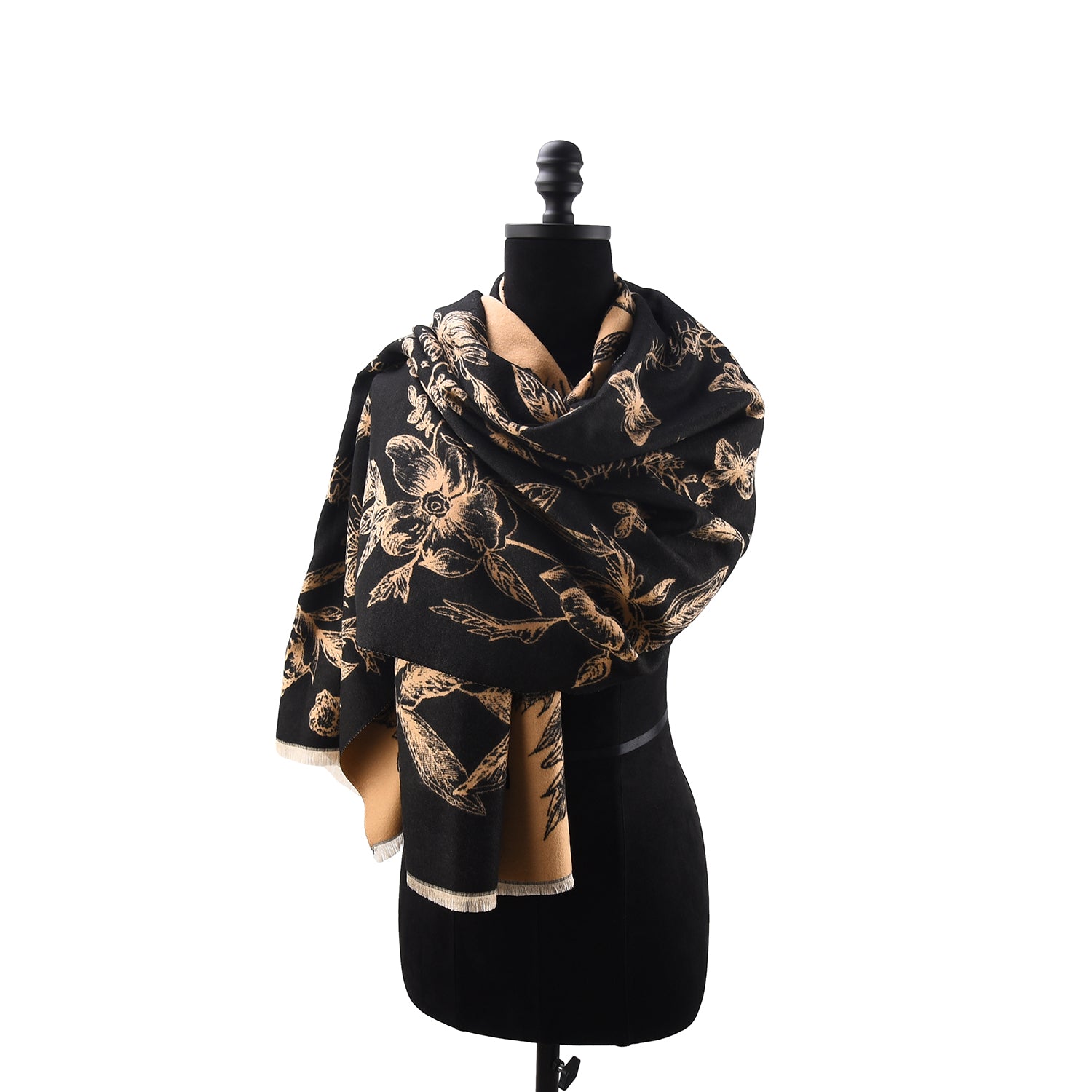 Women's Oversized Reversible Print Scarf
