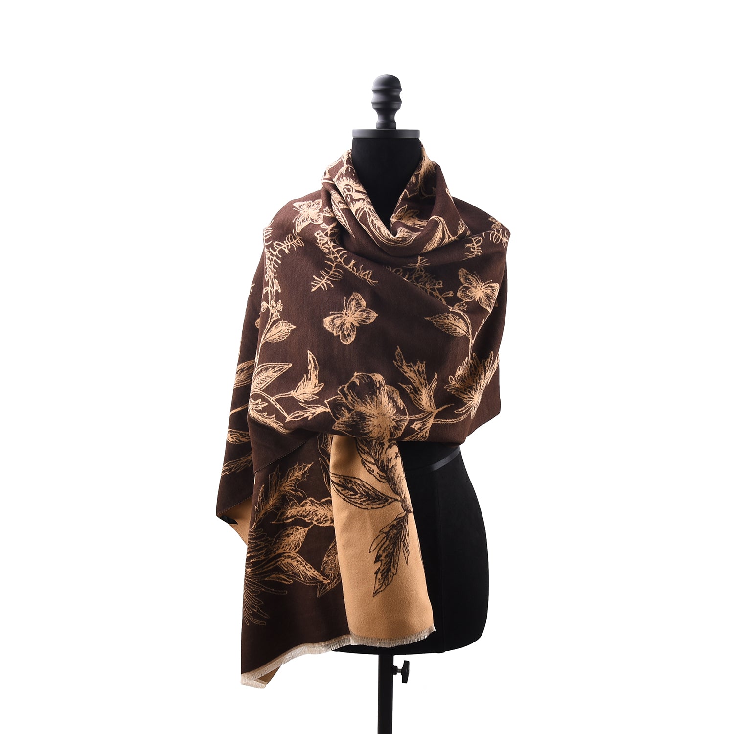 Women's Oversized Reversible Print Scarf