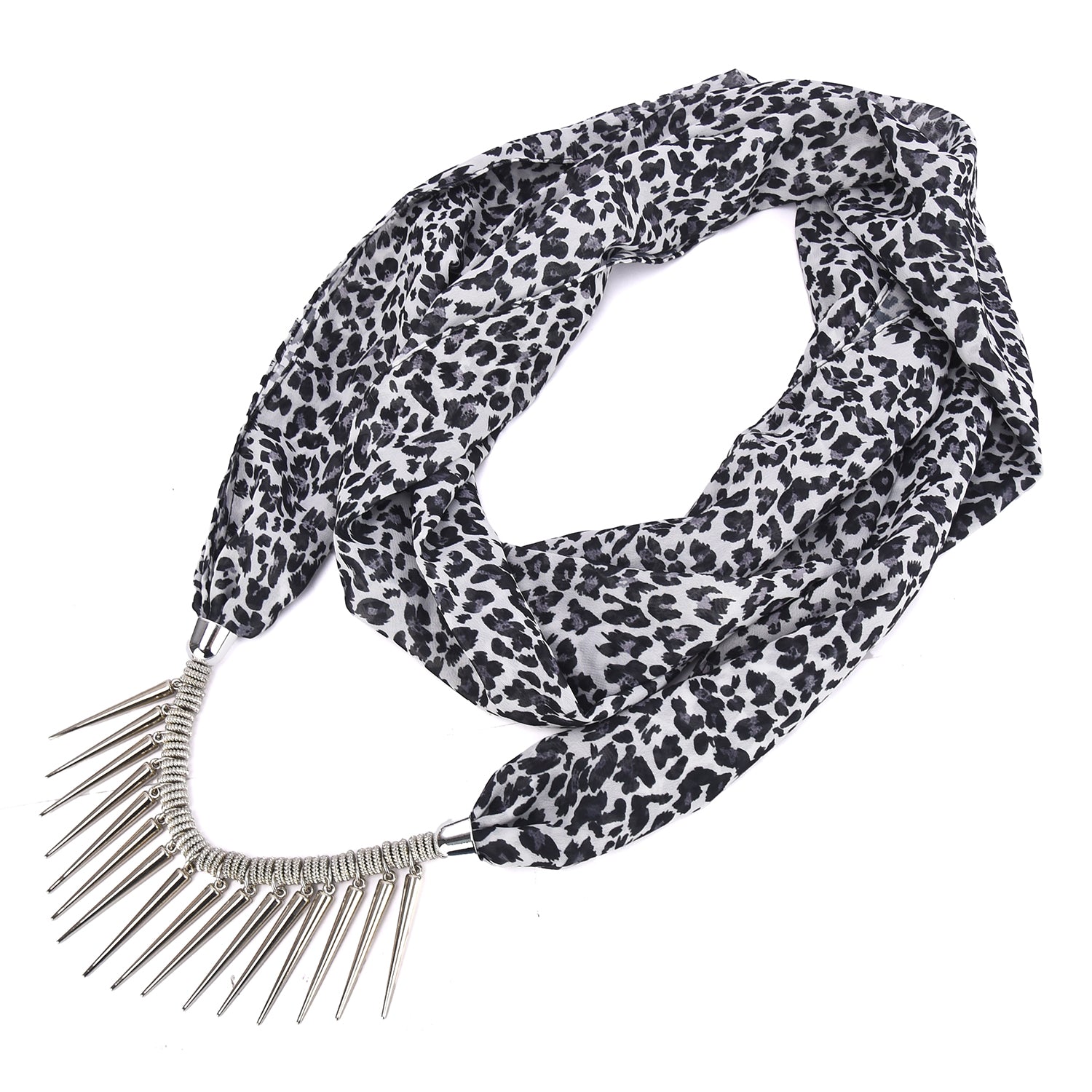 Feline Women's Leopard Pendant Scarf