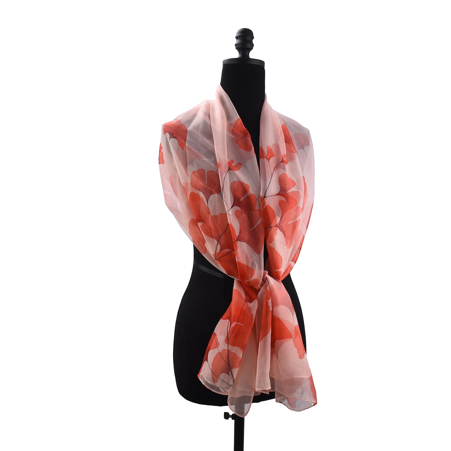 Women's Floral Chiffon Wrap Scarf - Mellow World