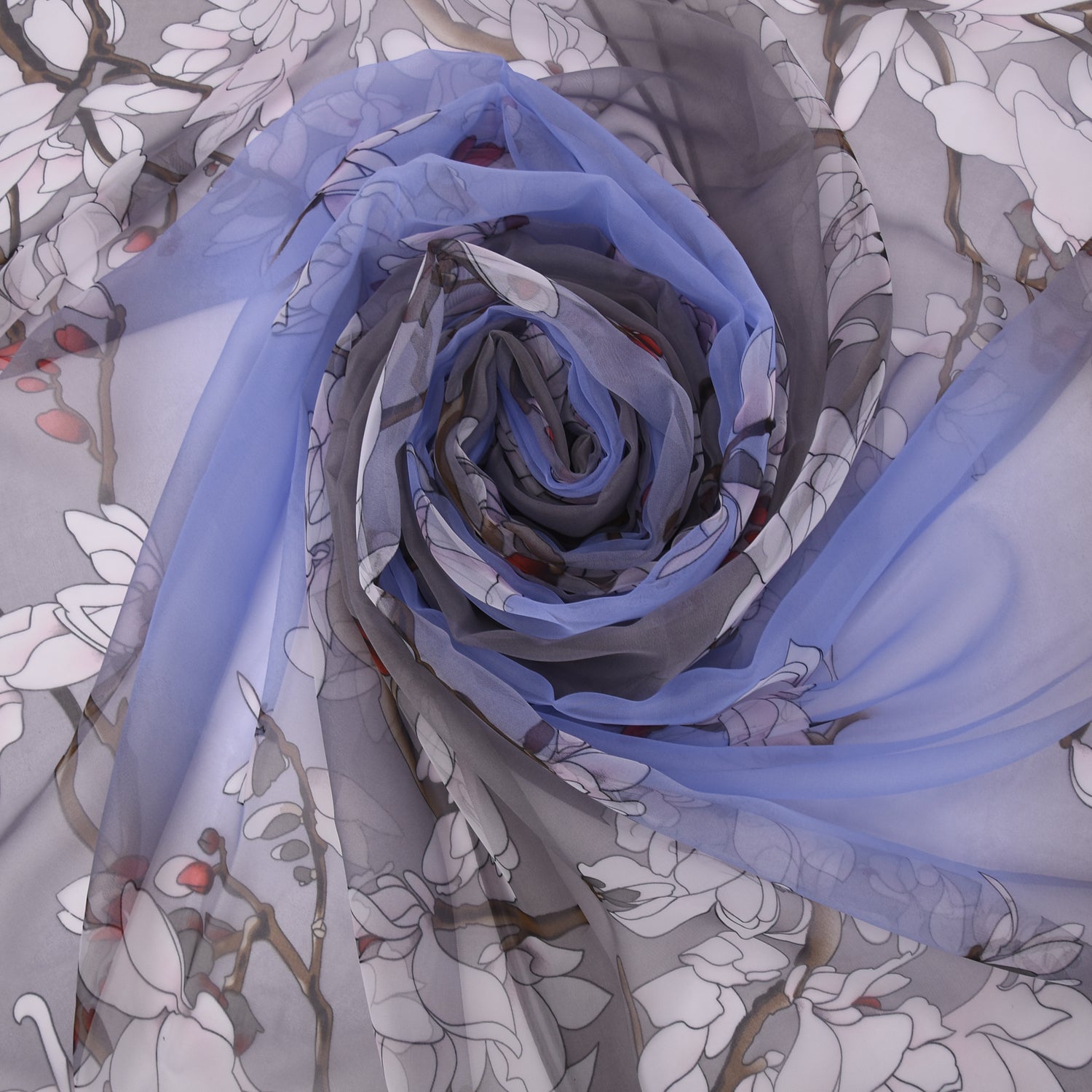 Women's Floral Chiffon Wrap Scarf - Mellow World