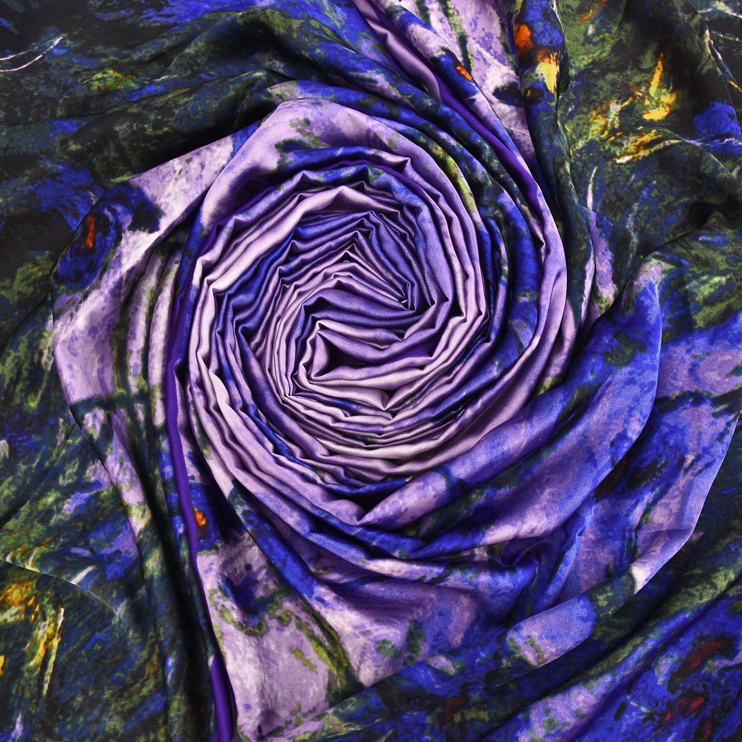 Women's Floral Printed Satin Wrap Scarf - Mellow World