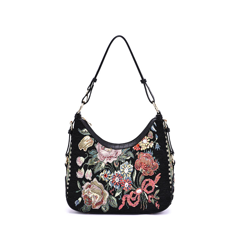 Flower Shop Hand Beaded Hobo - Mellow World