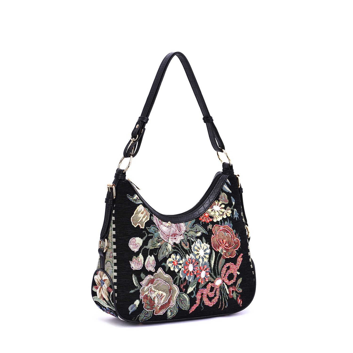 Flower Shop Hand Beaded Hobo - Mellow World