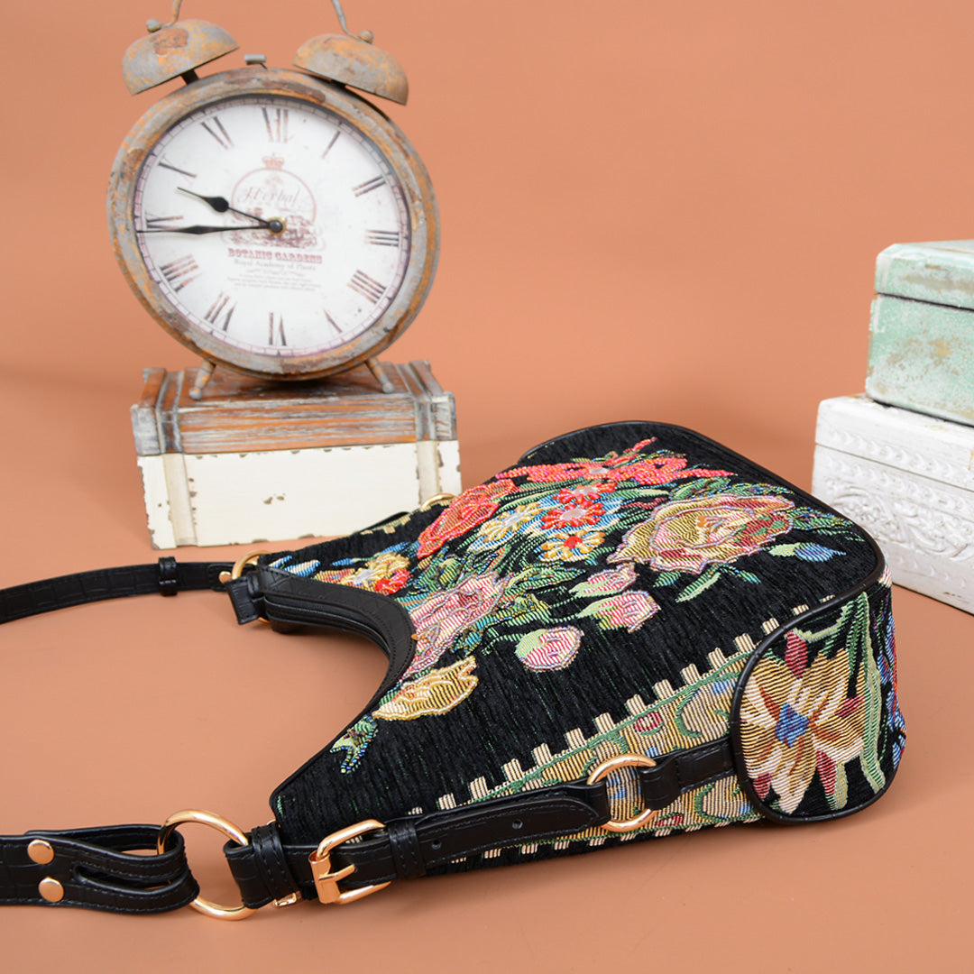 Flower Shop Hand Beaded Hobo - Mellow World