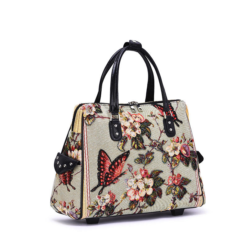Butterfly Rolling Tote - Mellow World