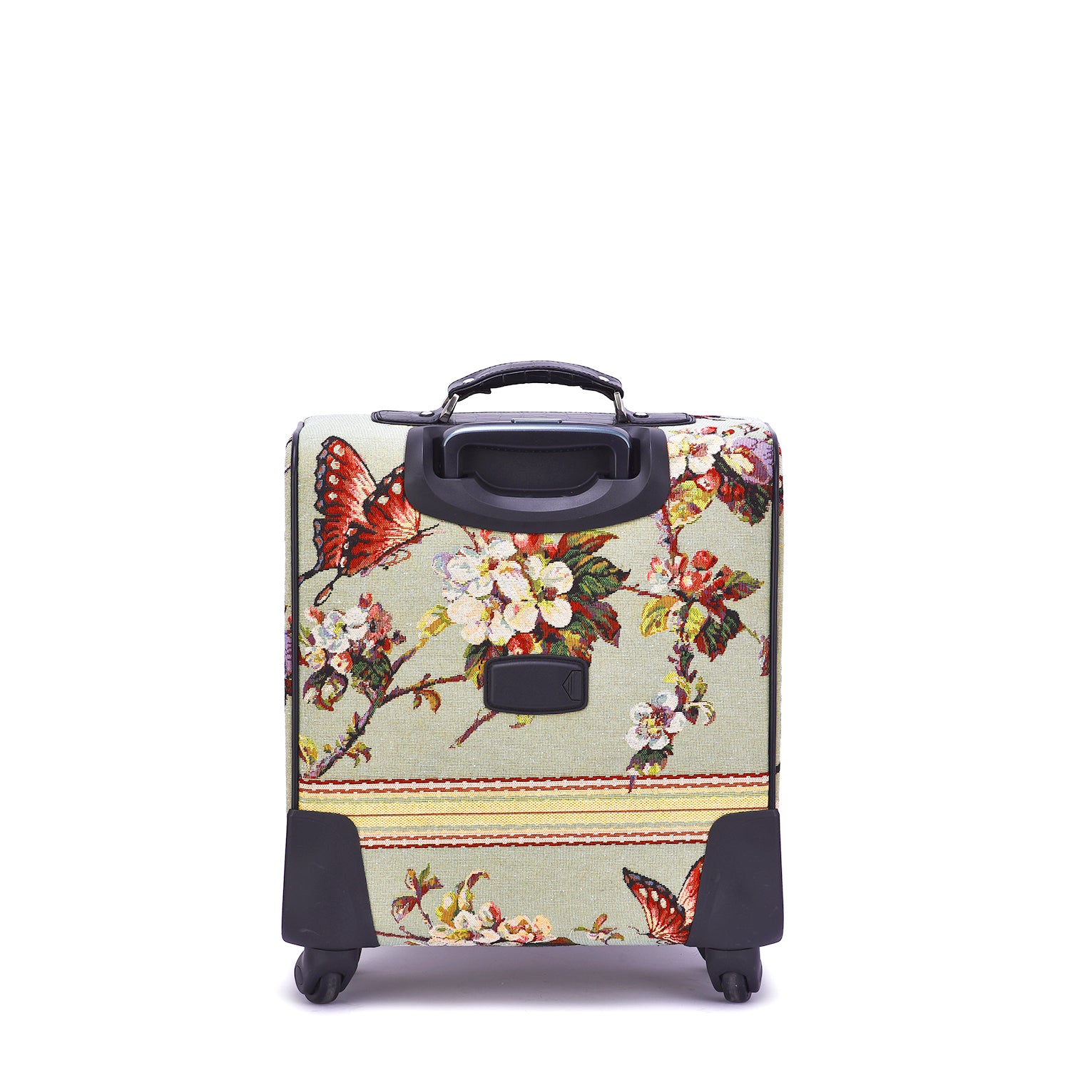 Butterfly Hand beaded Rolling Suitcase - Mellow World