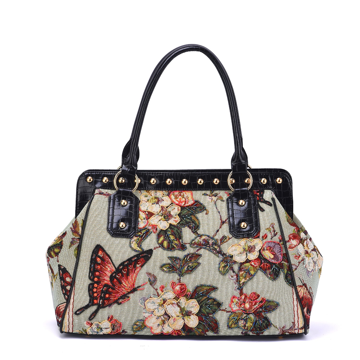 Flower Shop Hand Beaded Weekender Flower Shop Hand Beaded Weekender