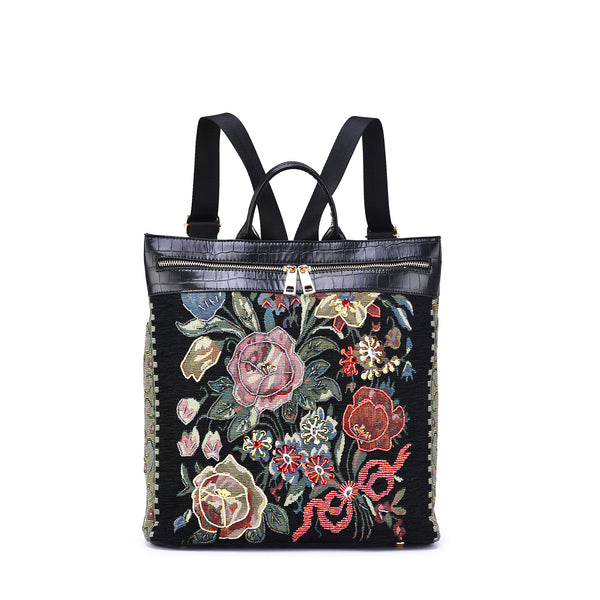 Flower Shop Hand-beaded Backpack