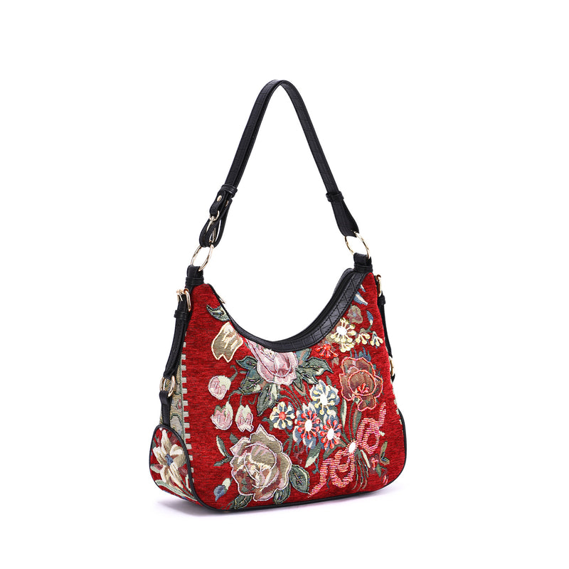 Flower Shop Hand Beaded Hobo - Mellow World 