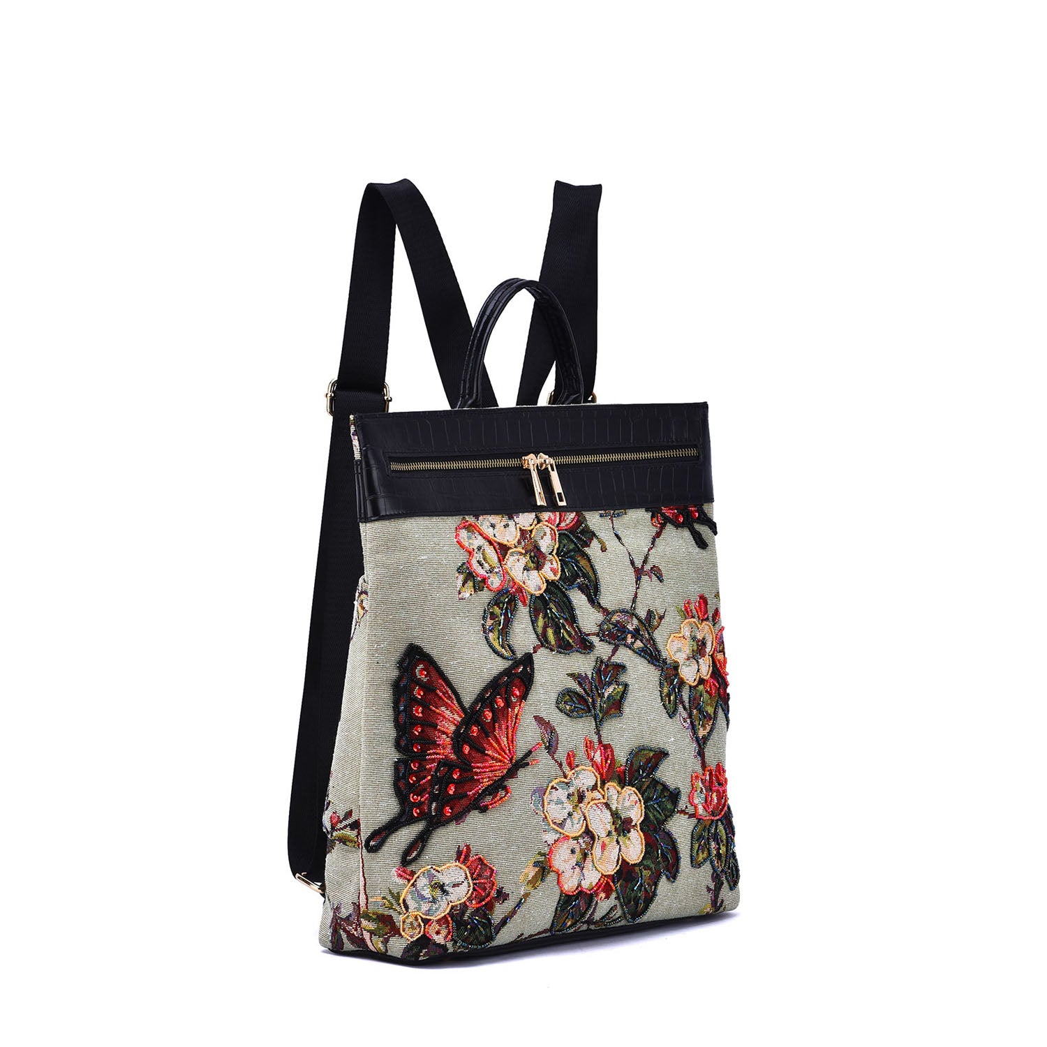 Flower Shop Hand-beaded Backpack