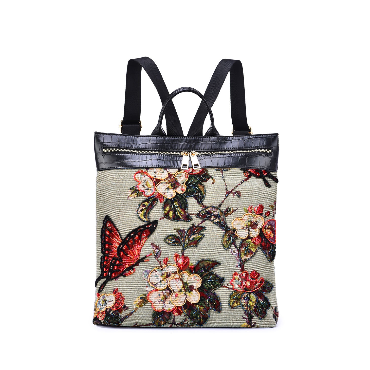 Flower Shop Hand-beaded Backpack