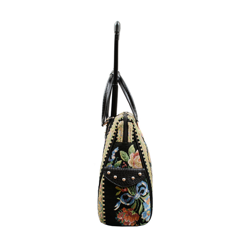 Flower Shop Hand Beaded Rolling Tote - Mellow World 