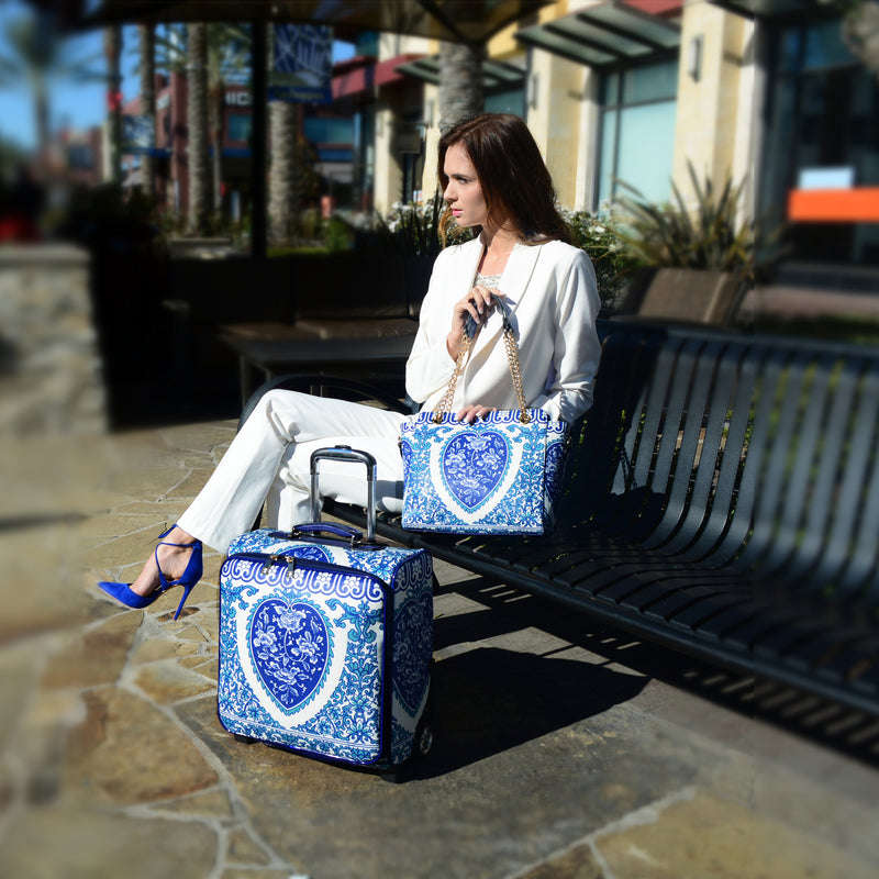 Porcelain Carry-on Suitcase - Mellow World 