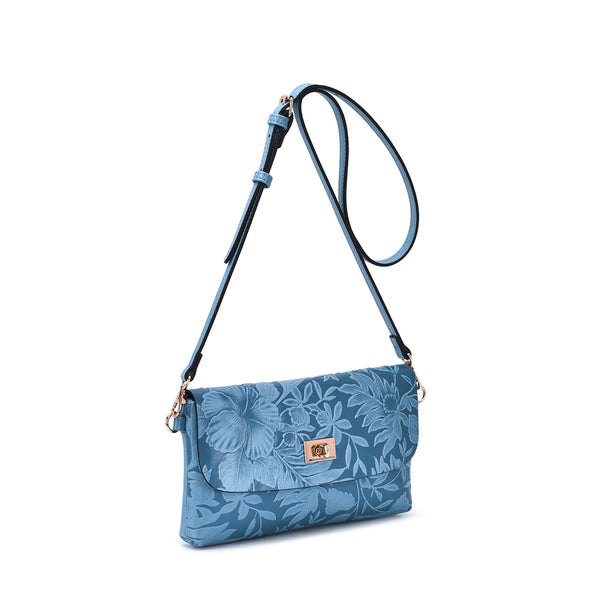 Sarita Embossed Floral Crossbody - Mellow World 