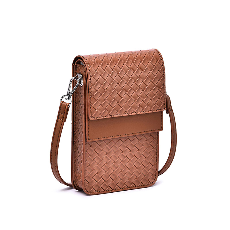 Lucia Woven Touch Screen Bag - Mellow World 