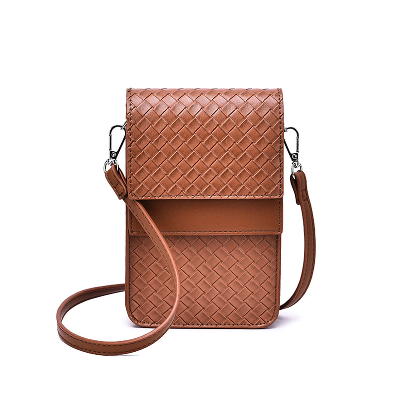 Woven leather bag LUCIA