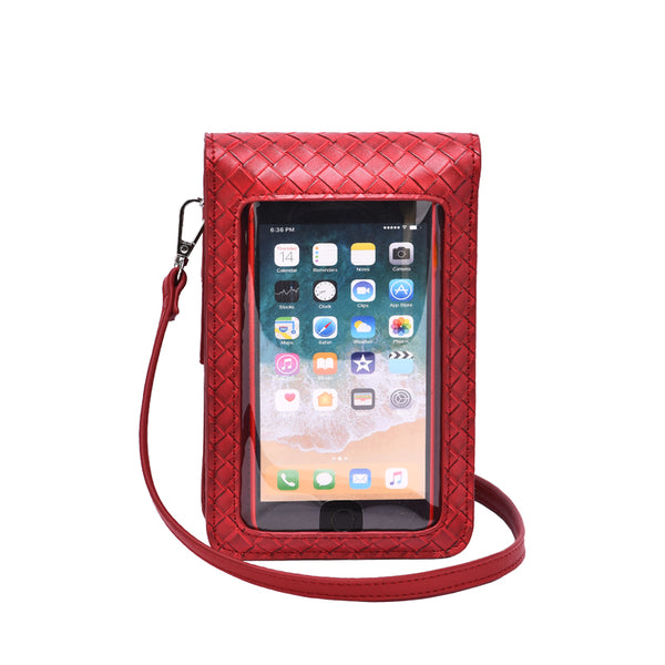 Lucia Woven Touch Screen Bag - Mellow World 