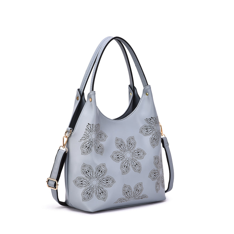 Elie Floral Laser Prints Hobo