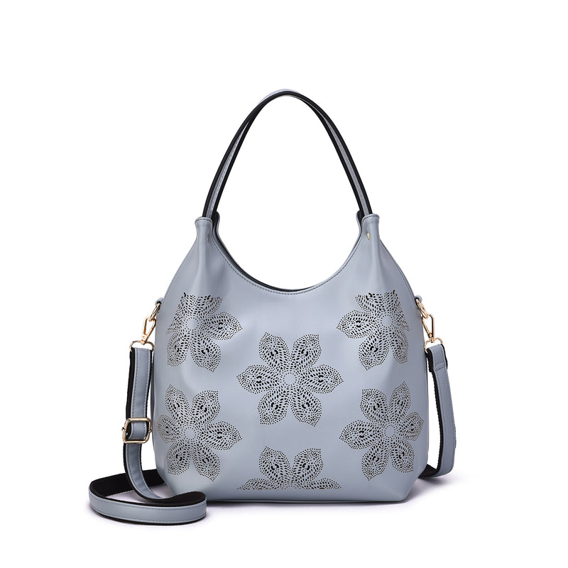 Elie Floral Laser Prints Hobo