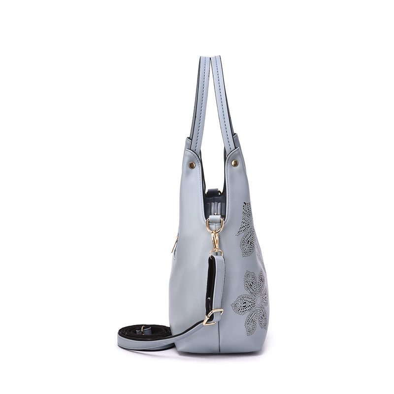 Elie Floral Laser Prints Hobo