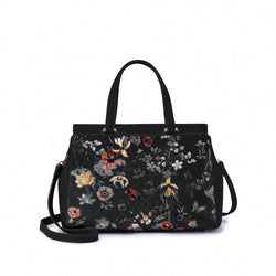 Stellan Floral Print Satchel