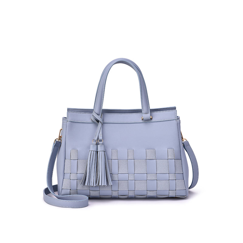 Adia Woven Trim Satchel