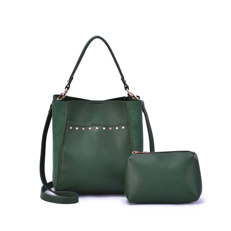 Kadin Two-Toned Bucket Bag