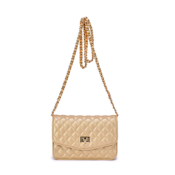 Amanda Quilted Crossbody Clutch - Mellow World 