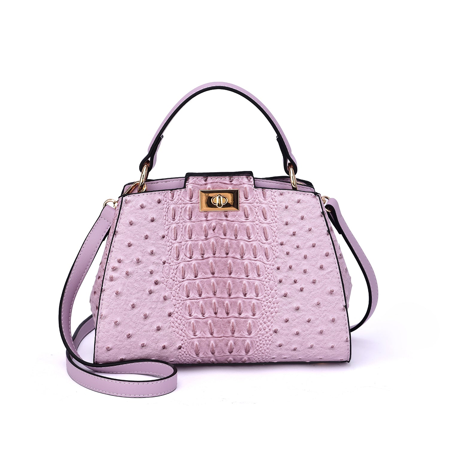 Ozzie Ostrich Embossed Crossbody