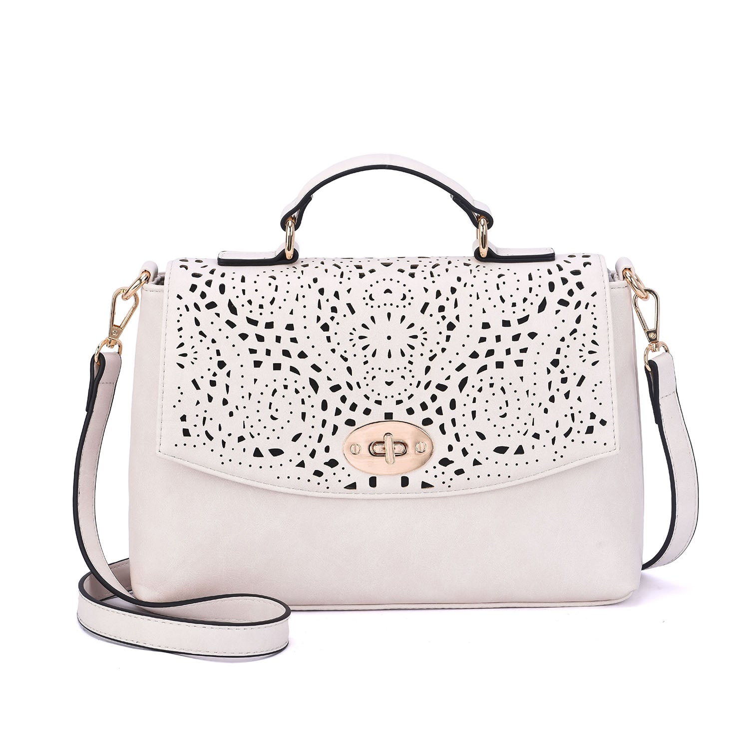Quinn Perforated Crossbody