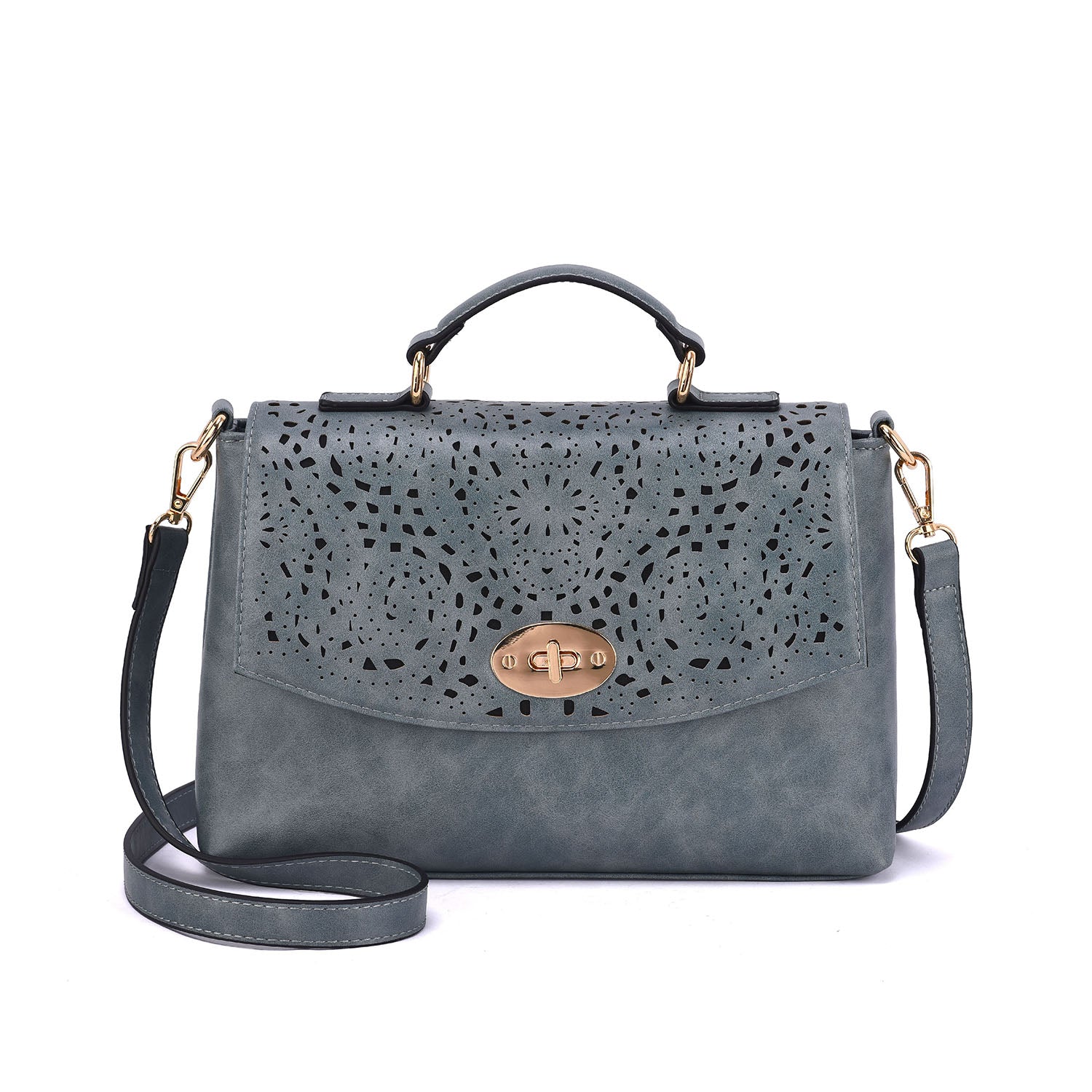 Quinn Perforated Crossbody
