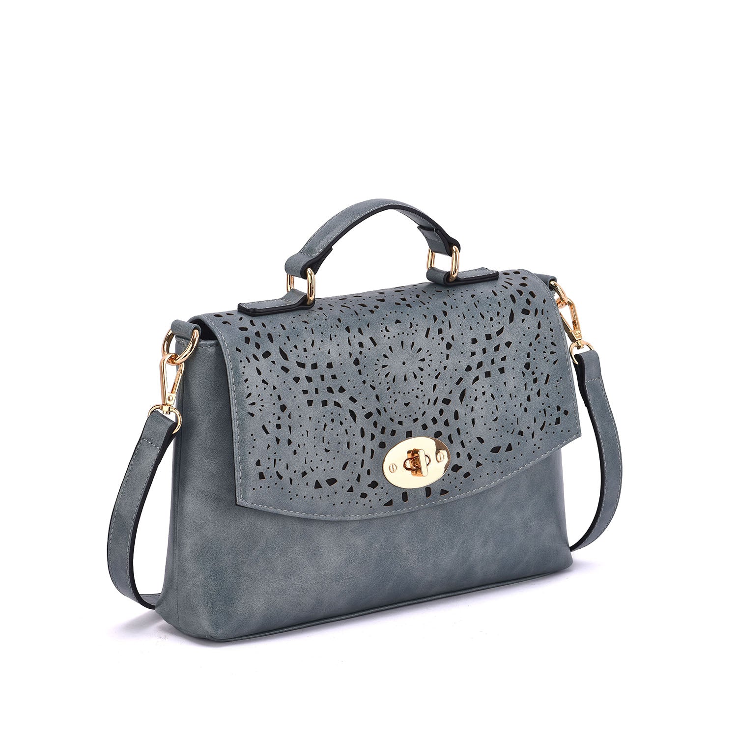 Quinn Perforated Crossbody