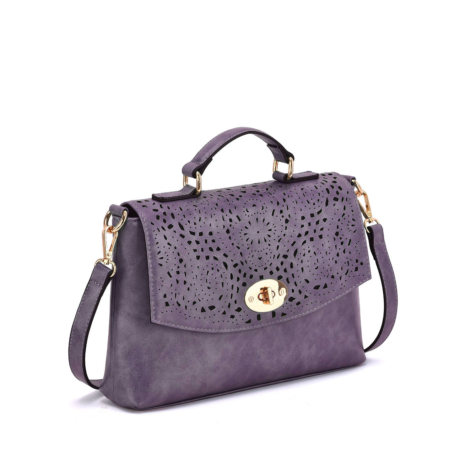 Quinn Perforated Crossbody