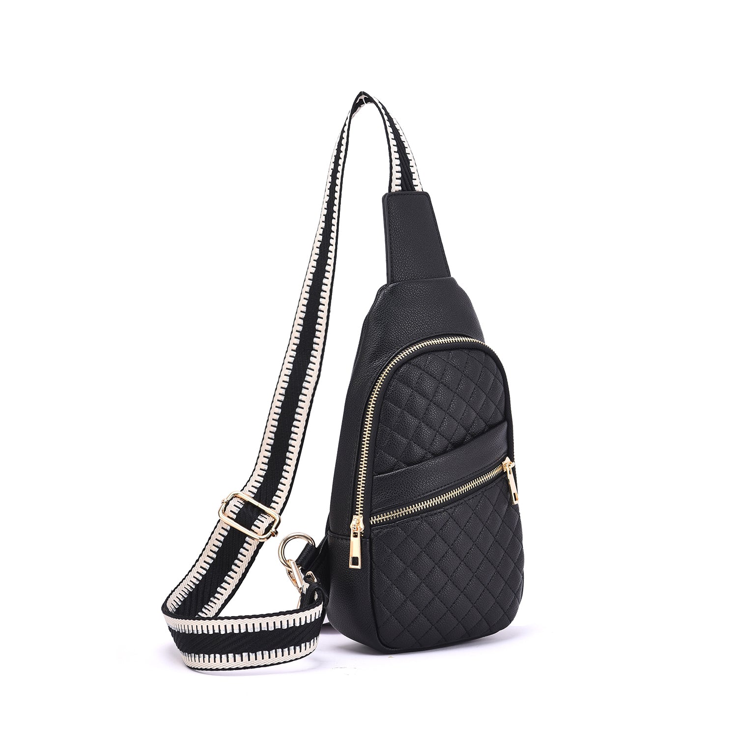 Adeline Quilted Sling Bag with Adjustable Strap