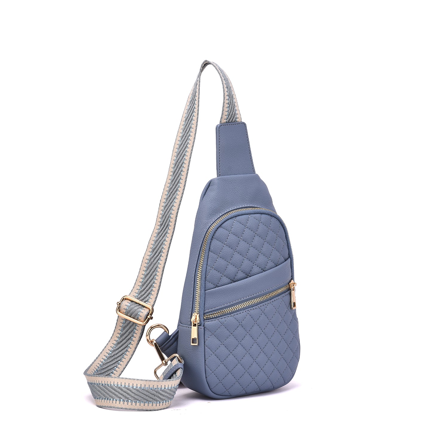 Adeline Quilted Sling Bag with Adjustable Strap