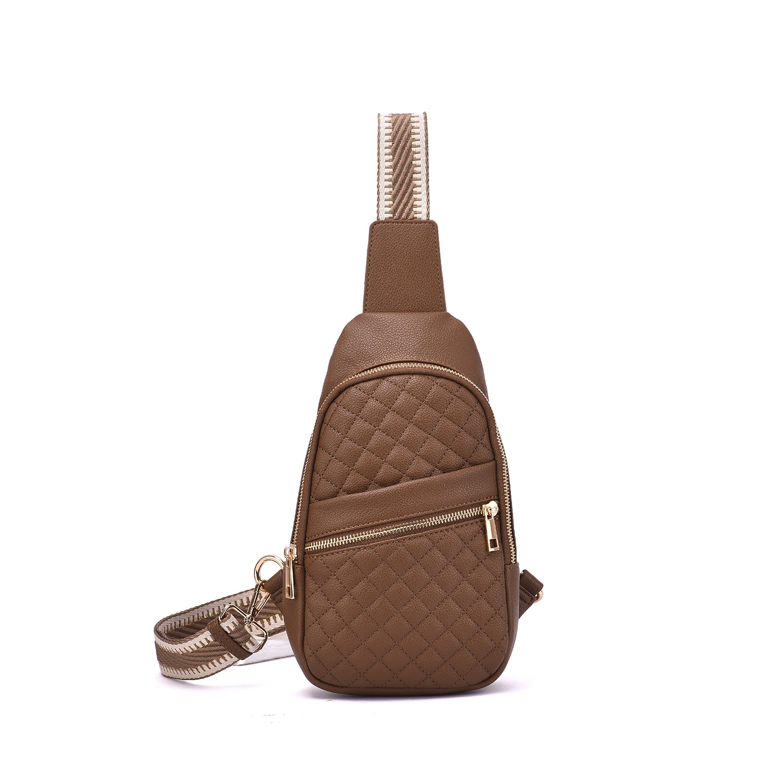 Adeline Quilted Sling Bag with Adjustable Strap
