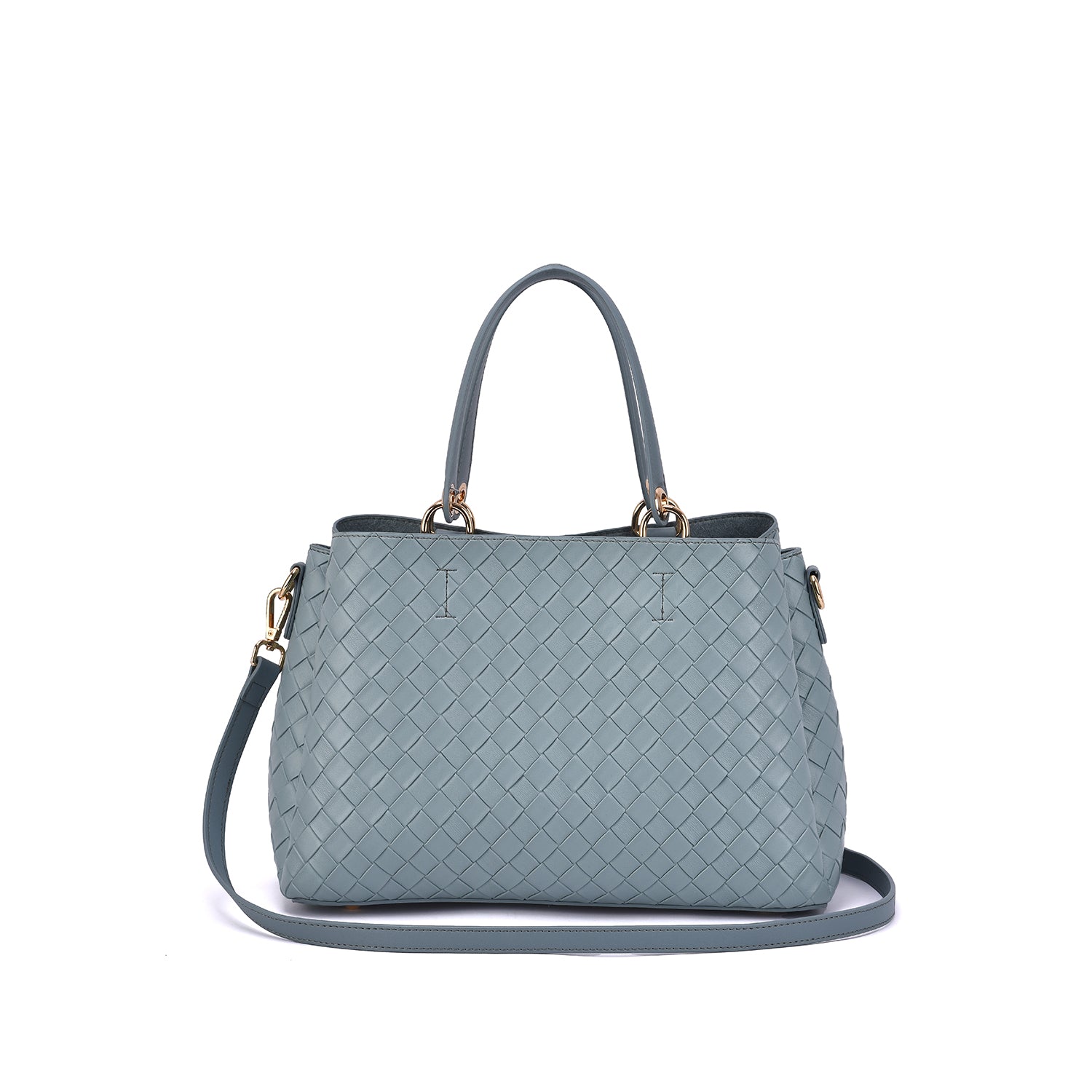 Maeve Woven Embossed Satchel - Mellow World 