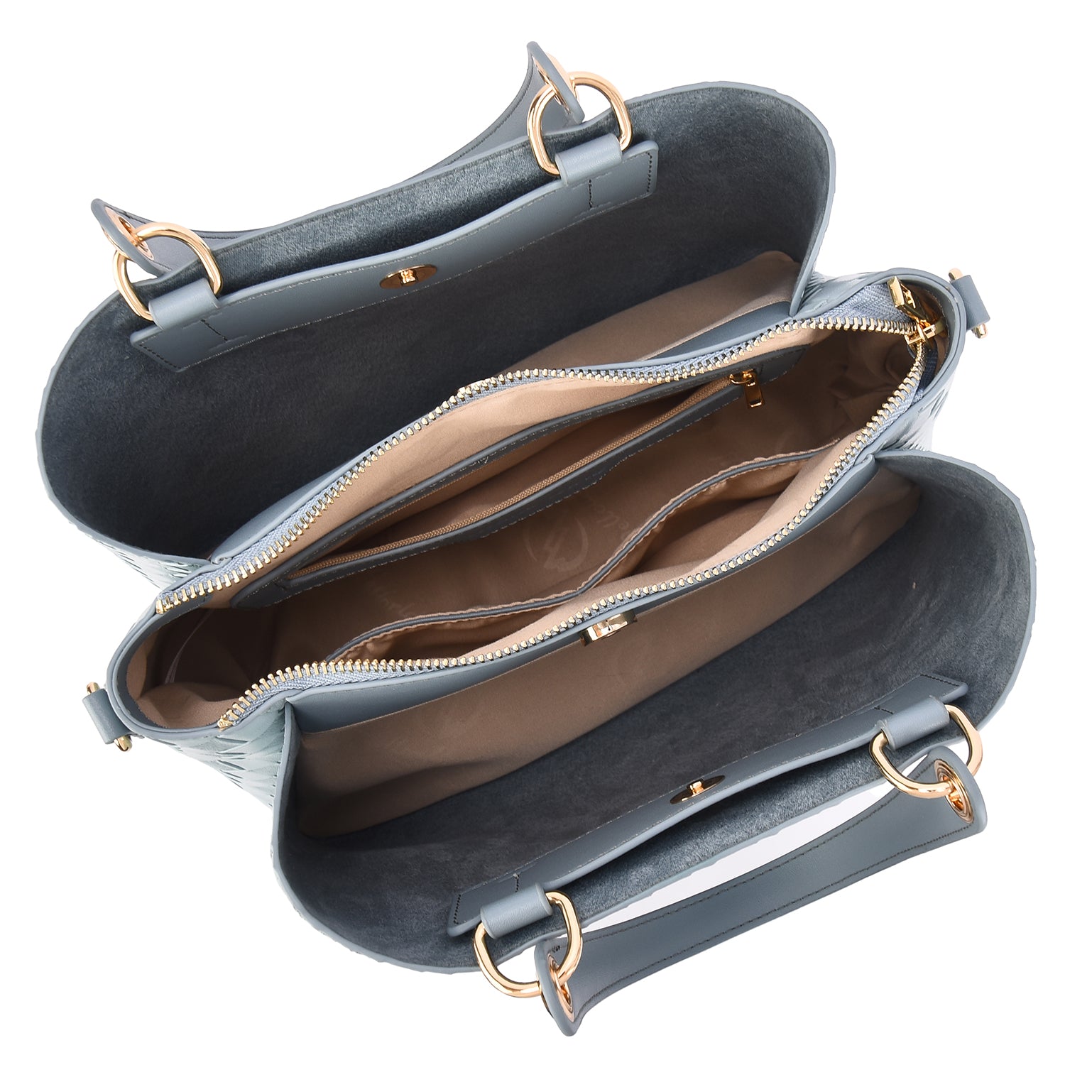 Maeve Woven Embossed Satchel - Mellow World 