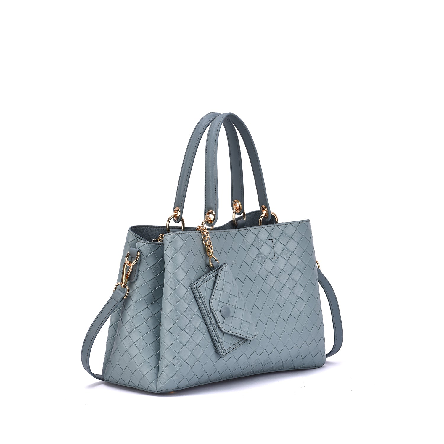 Maeve Woven Embossed Satchel - Mellow World 