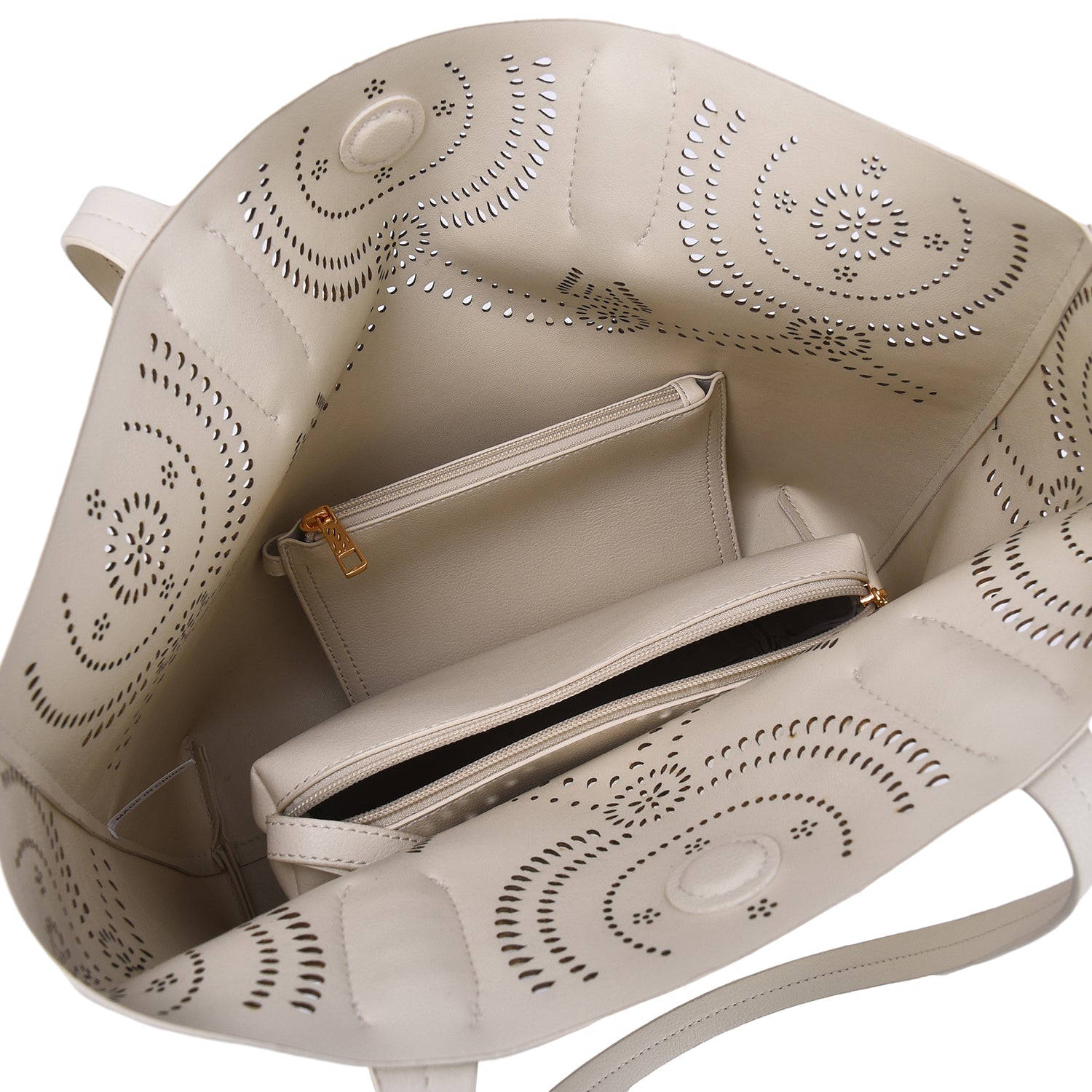 Camille Perforated 3-in-1 Tote - Mellow World 