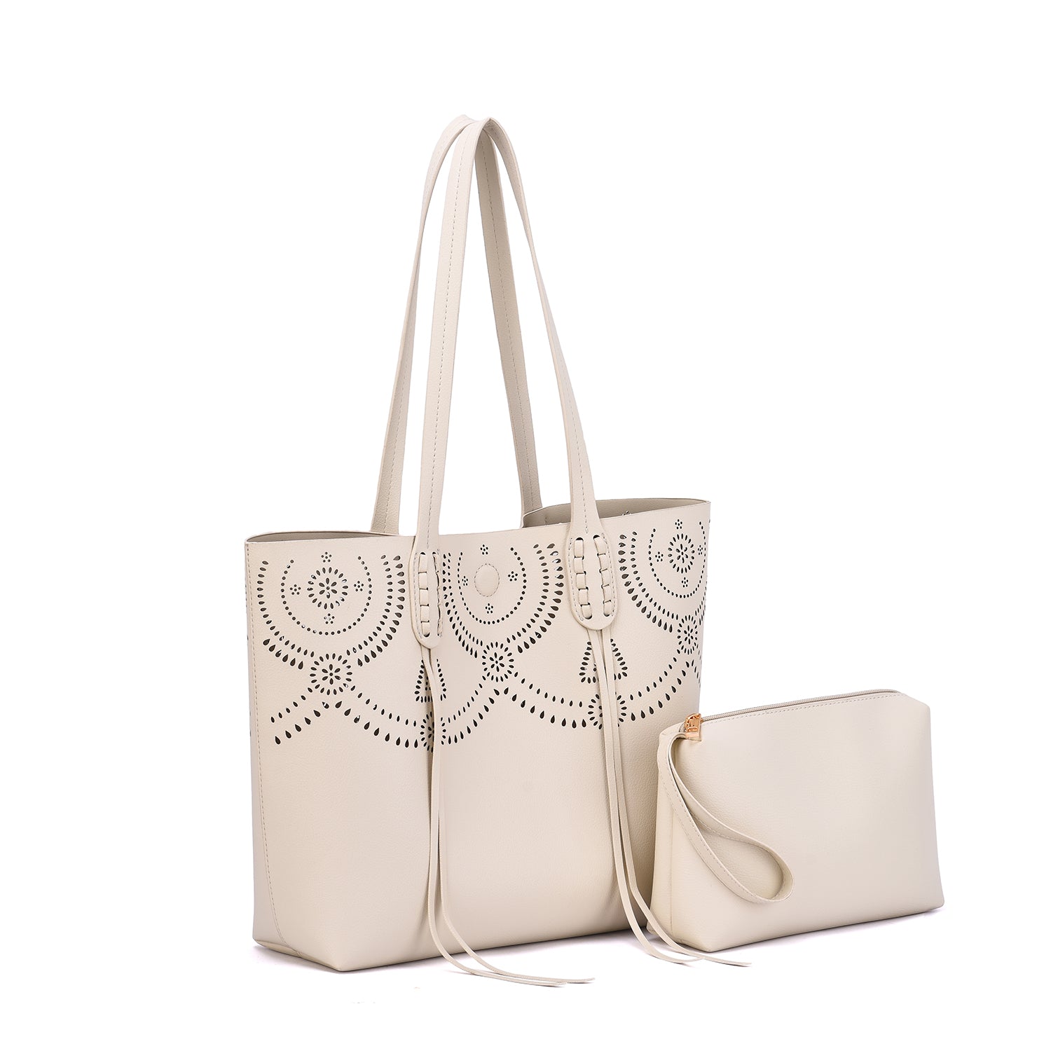 Camille Perforated 3-in-1 Tote - Mellow World 