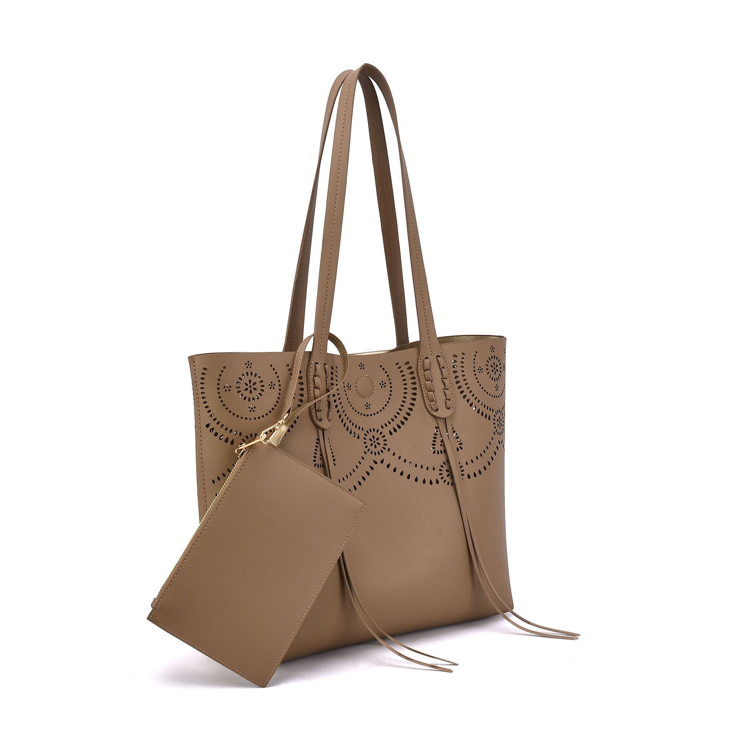Camille Perforated 3-in-1 Tote - Mellow World 