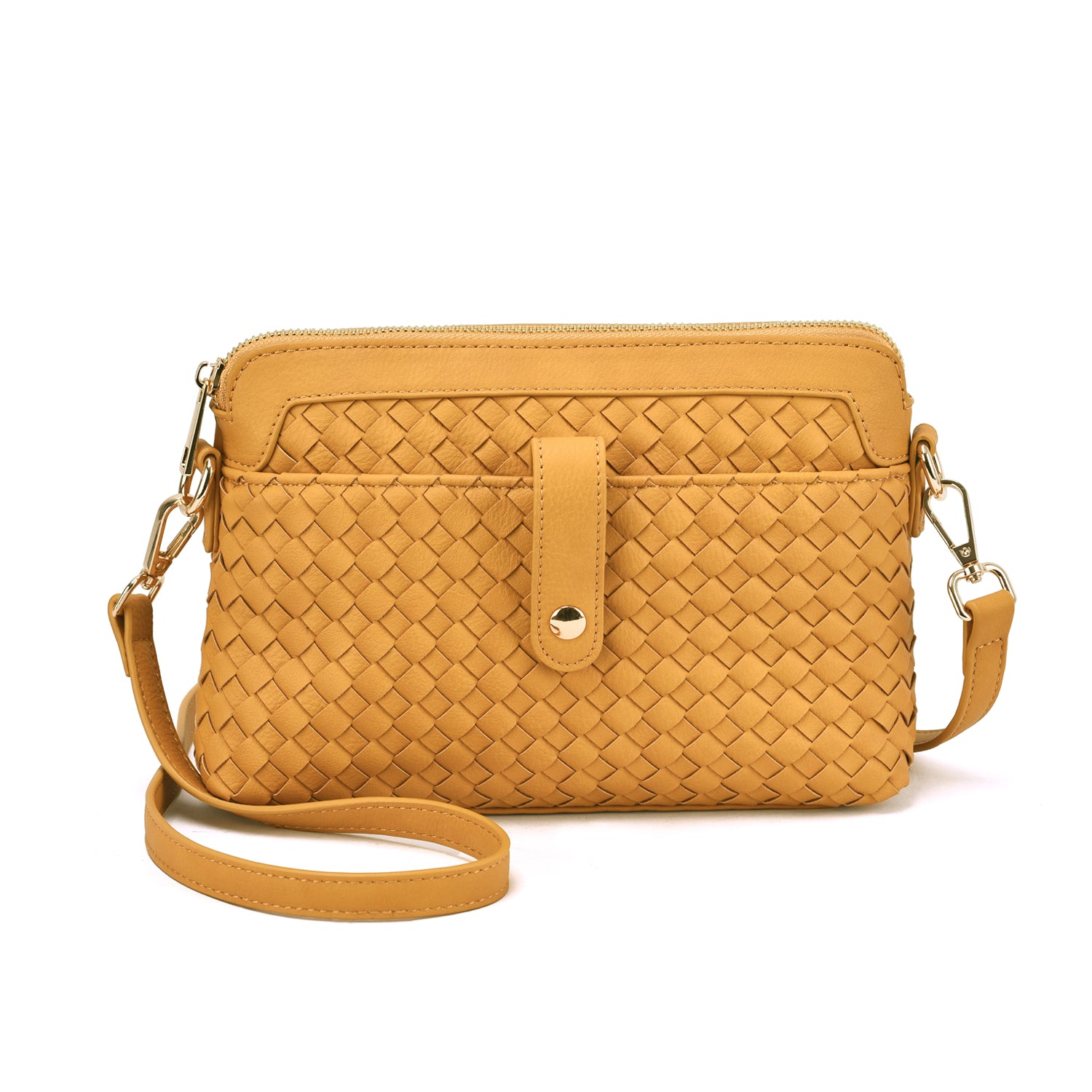Isla Woven Embossed Crossbody Bag - Mellow World 