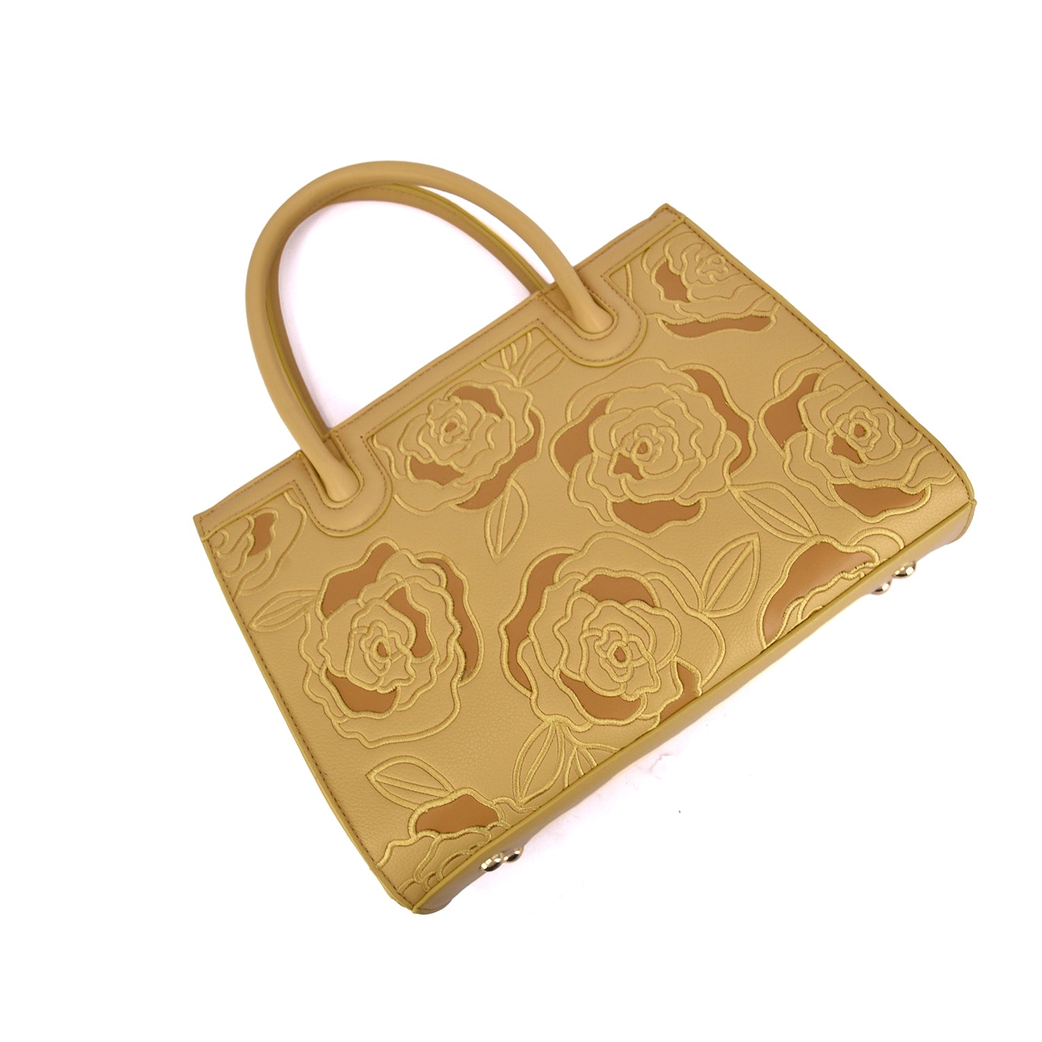 Darla Embossed Floral Structured Handbag - Mellow World 