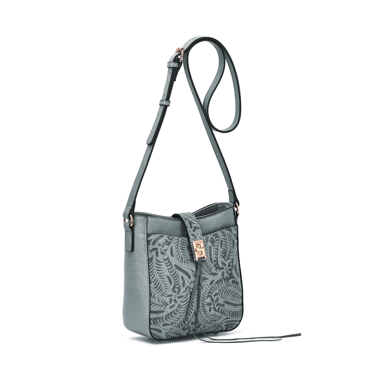 Mikey Tooled Crossbody - Mellow World 