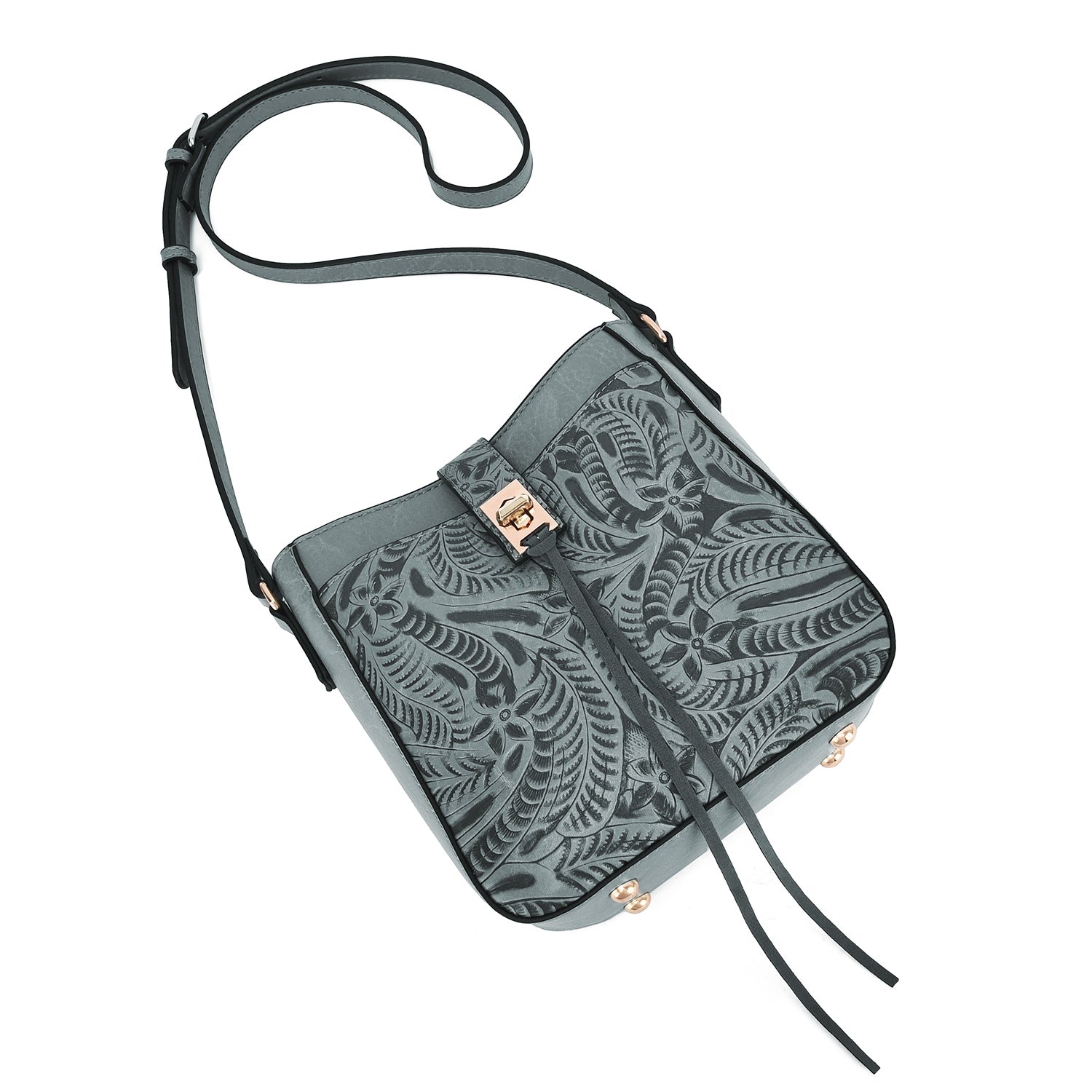 Mikey Tooled Crossbody - Mellow World 