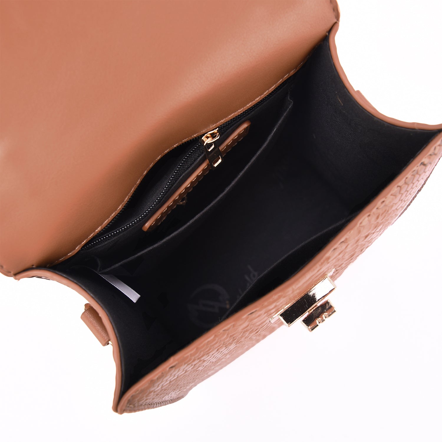 Sia Snake Embossed Crossbody Bag