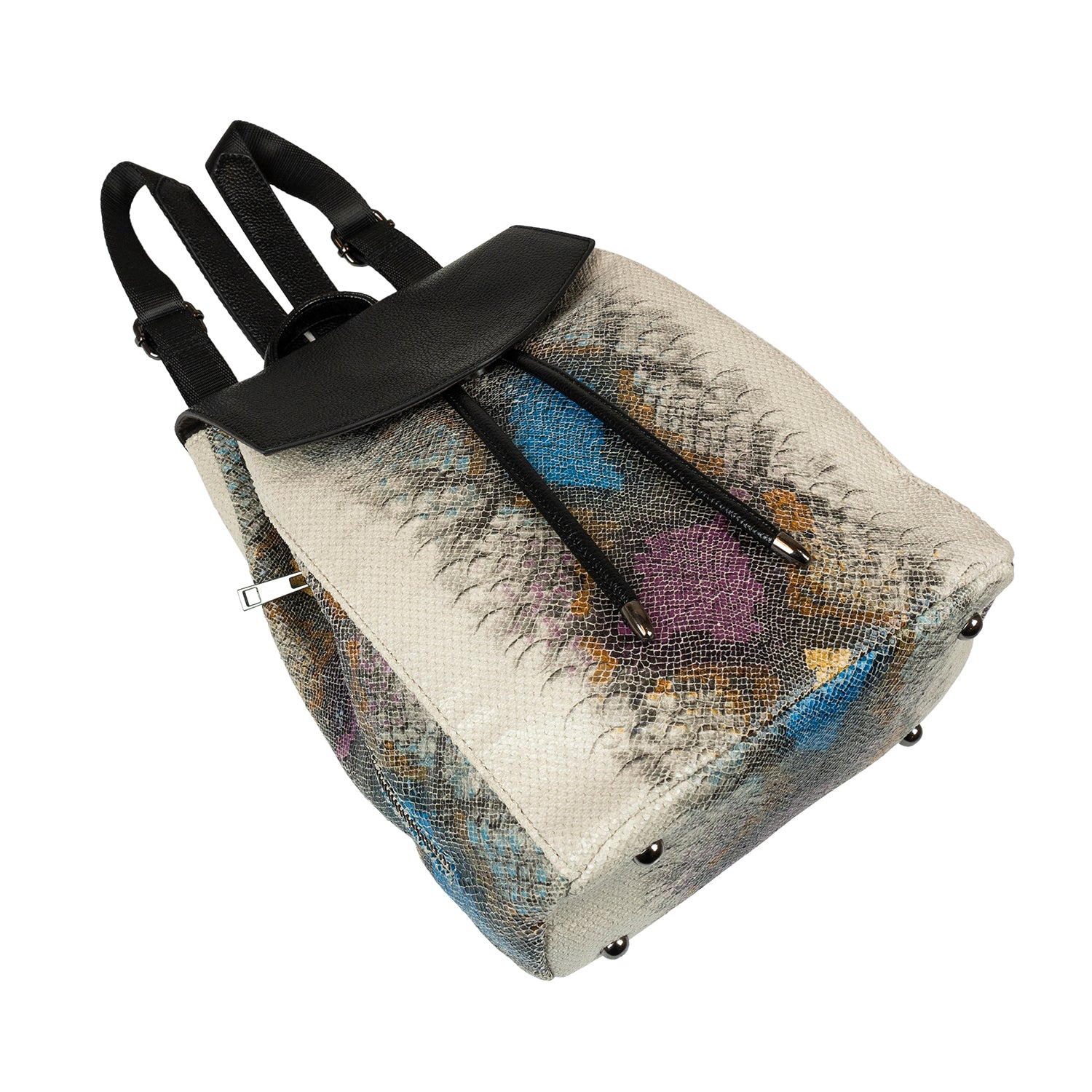Karai Snakeskin Embossed Backpack. - Mellow World 